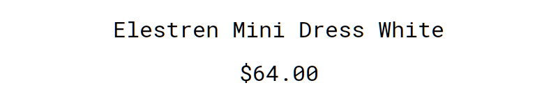 Kenzie Mini Dress Green $66.00 