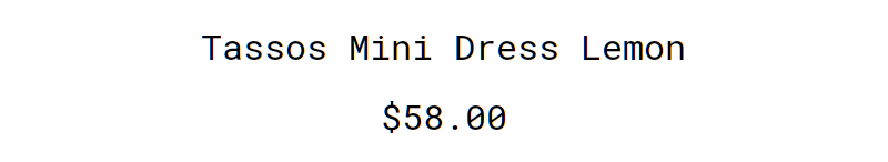 Charvi Long Sleeve Mini Dress Black $65.00 